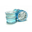 Tamiya 84248 Medium-Narrow 10-Spoke Wheels White/Blue Rim (0), (*TT01/*TT02) NIP