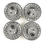 Tamiya 84154 Medium-Narrow Rally Dish Wheels (Chrome/±0), (XV-01/XV-02), NIP