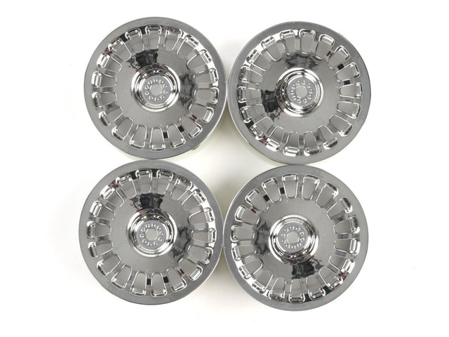 Tamiya 84154 Medium-Narrow Rally Dish Wheels (Chrome/±0), (XV-01/XV-02), NIP