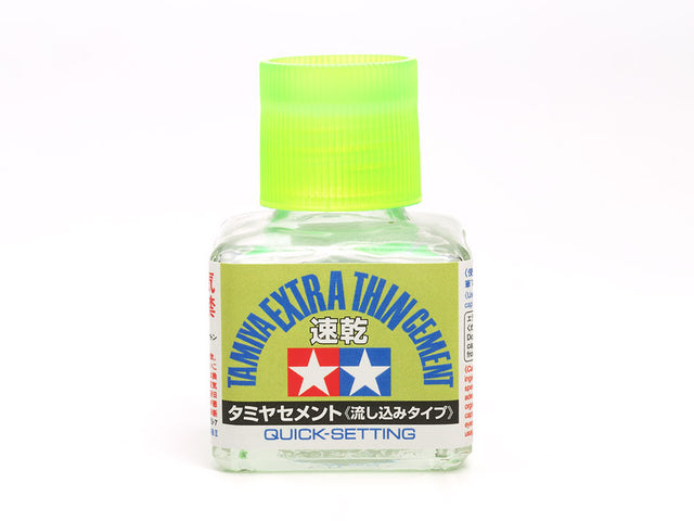 Tamiya 87182 Tamiya (Quick Setting) Extra Thin Liquid Cement/Glue (40ml), NIB