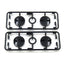 Tamiya 58072 Avante/2001/2011/Black, 9005276/19005276 F Parts (Cam Locks, 2pcs) NEW