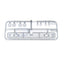 Tamiya 56371 Scania 770 S 8x4, 9007446/19007446 HH Parts (Spot Light Lenses) NEW