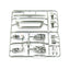 Tamiya 56325 MAN TGX 26.540 6x4/4x2, 9115390/19115390 N Parts (Late Version), NEW