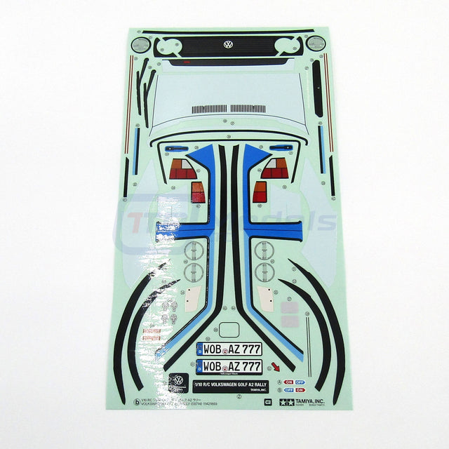 Tamiya 58714 Volkswagen Golf II GTI 16V Rally, 9490076/19490076 Decals/Stickers