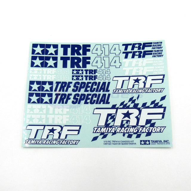 Tamiya 49132 TRF414 Chassis Kit, 9494034/19494034 Decals/Stickers, NEW