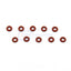 Tamiya Nitrage 5.2/TNX 5.2R/TGM04, 9804362/19804362, 4mm O-Rings (Red, 10 Pcs.)