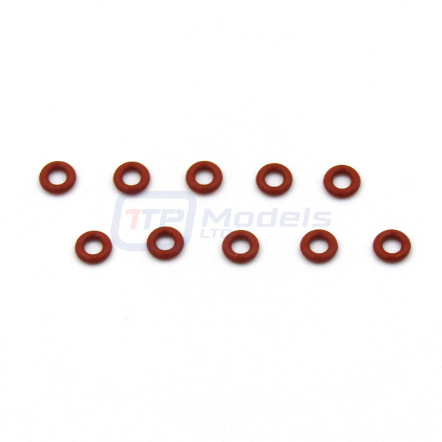 Tamiya Nitrage 5.2/TNX 5.2R/TGM04, 9804362/19804362, 4mm O-Rings (Red, 10 Pcs.)