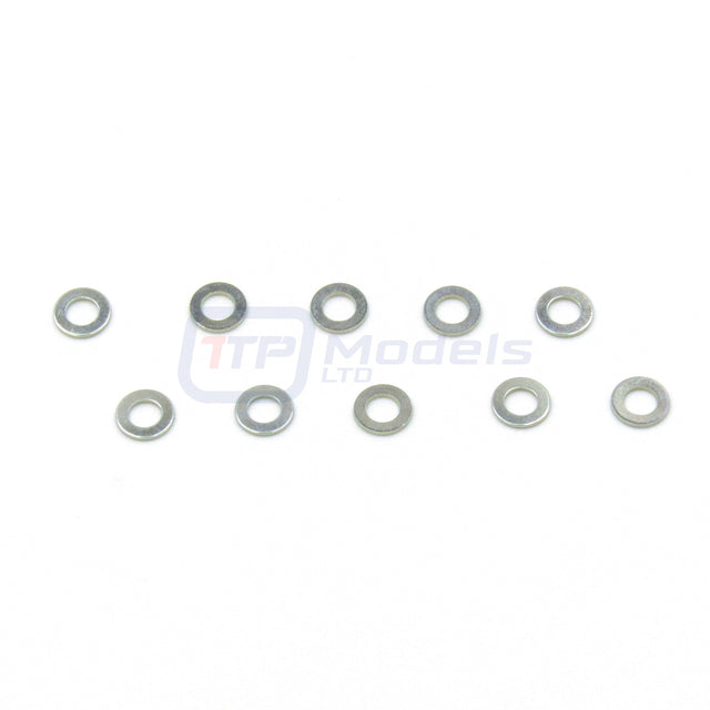 Tamiya 9804370/19804370 4mm Washer (10 Pcs.) (TRF201/DN01/Truck/SRB/Brat), NEW