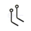 Tamiya 58618 Monster Beetle/Blackfoot, 9804905/19804905 Radius Arm (2 Pcs.) NEW