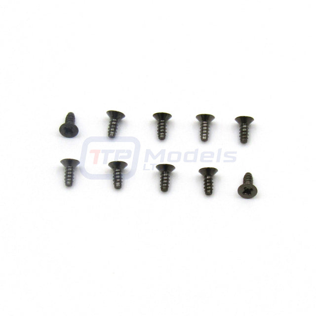 Tamiya 9805887/19805887 3x8mm Countersunk Tapping Screw (10 Pcs) Tanks/M05/TT02B