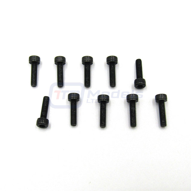 Tamiya 9805888/19805888, 2.6x10mm Cap Screw (10 Pcs.), TRF/TB Evo/TA06/TA07, NIP