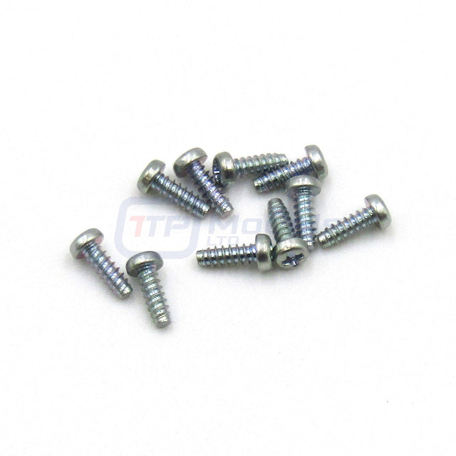 Tamiya 9808058/19808058 2x6mm Tapping Screw (10 Pcs.), (Trucks), NIP