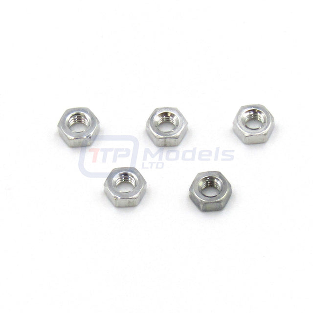 Tamiya 9808235/19808235/*53023 4mm Aluminium Nut (5 Pcs.) (TRF201/F103/F104) NEW