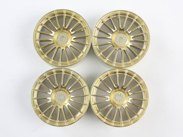Tamiya 84153 Medium-Narrow 18-Spoke Wheels (Gold/±0), (TA08/TB05/TC01/TRF421)