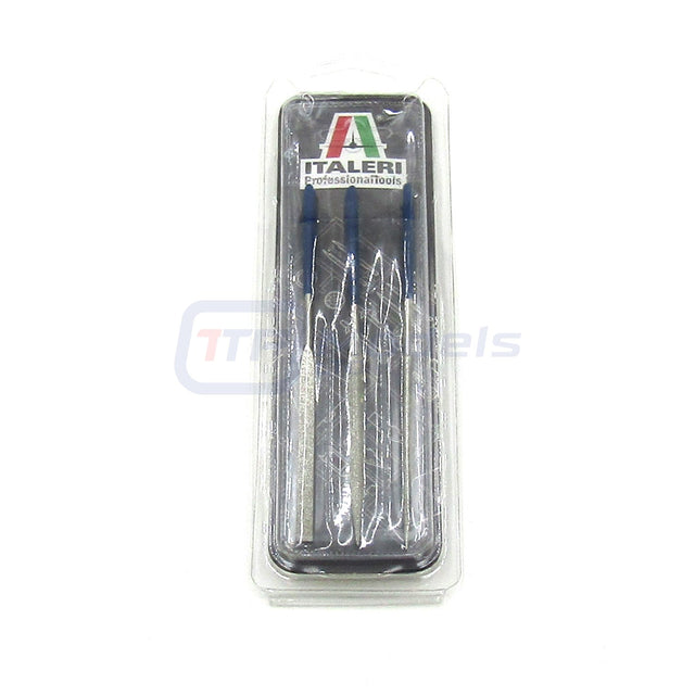 Italeri A50820 Professional Tools Mini Diamond File Set (3 Pcs.), (For Tamiya)