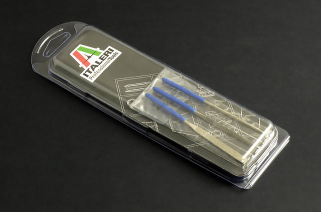 Italeri A50820 Professional Tools Mini Diamond File Set (3 Pcs.), (For Tamiya)