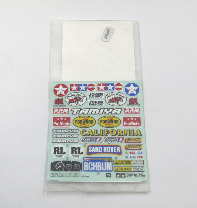 Tamiya 58500 Sand Rover 2011/DT02, 9495683/19495683 Decals/Stickers, NIP