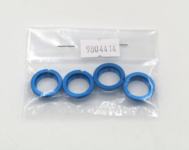 Tamiya 9804414/19804414 Spring Adjuster/Retainer (4 Pcs.) (TRF Dampers), NIP