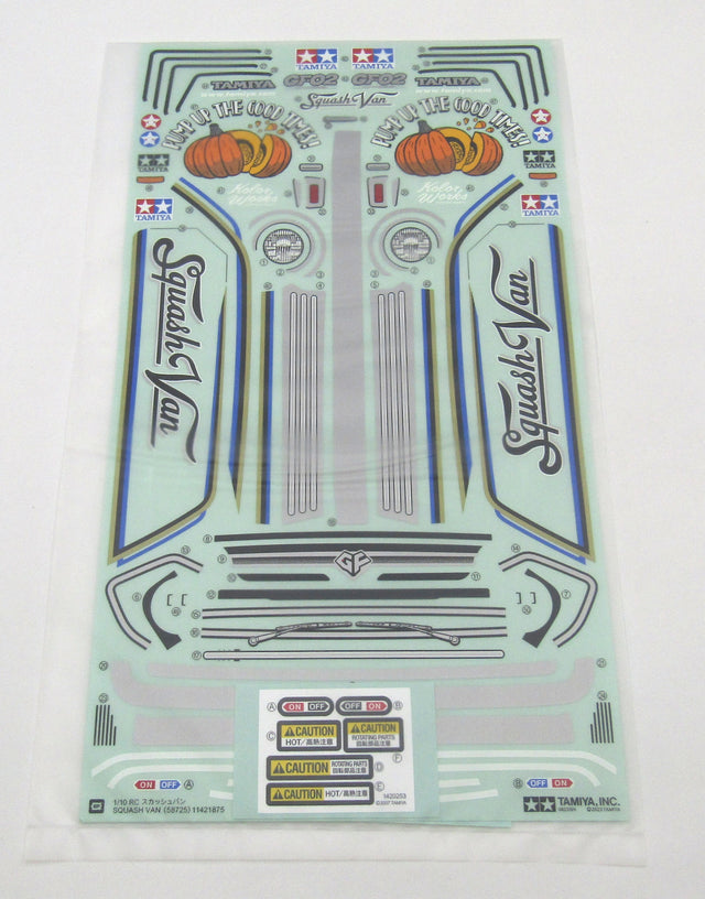 Tamiya 58725 Squash Van/GF-02, 9490110/19490110 Decals/Stickers, NEW