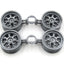 Tamiya 58407 Porsche 911 GT3 Cup VIP 07/TT01E, 9335502/19335502 Wheel Bag