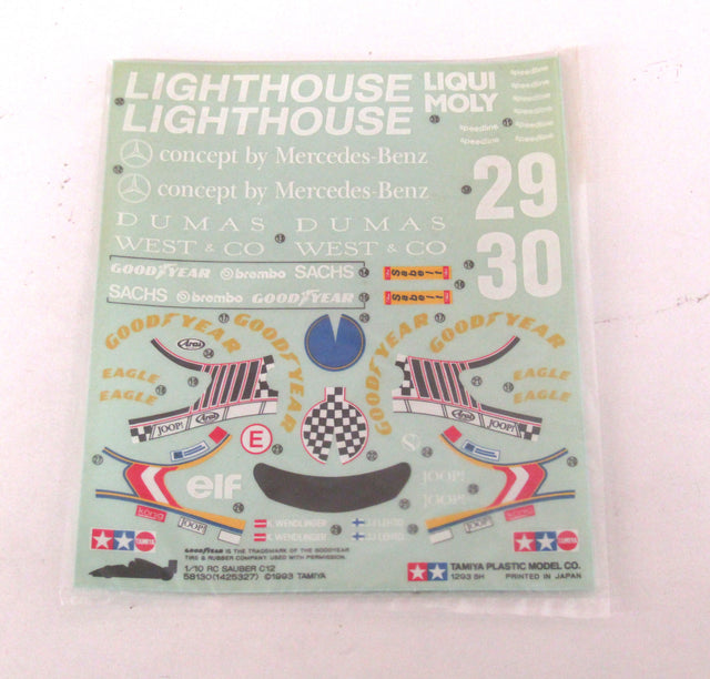 Tamiya 58130 Sauber C12/F103, 9495179/19495179 Decals/Stickers, NIP