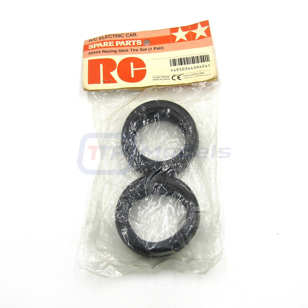 Tamiya 50454 Racing Slick Tire/Tyre Set (1 Pair) (OLD STOCK), (TA01/TA ...