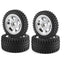 Carson 500900028 2WD Buggy On-Road Wheels & Tyres (Chrome)(For Tamiya DT02/DT03)