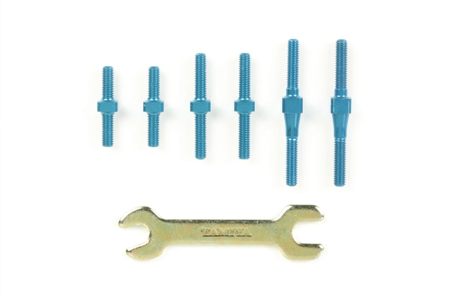 Tamiya 40535 GT-01 Aluminum Turnbuckle Shaft (Blue), (GT01), NIP