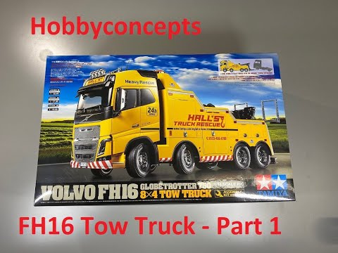 Tamiya 56362 Volvo FH16 Globetrotter 750 6x4 Tow Truck (Wrecker