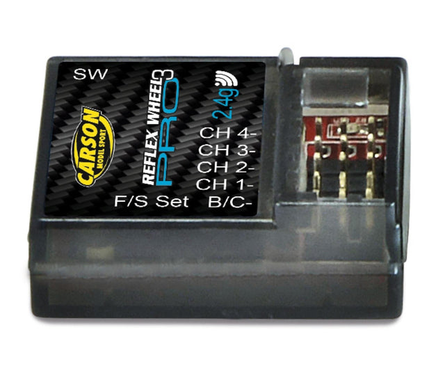 Carson 500501533 Receiver for Reflex Wheel Pro 3 BEC (4CH) (for Tamiya), NEW