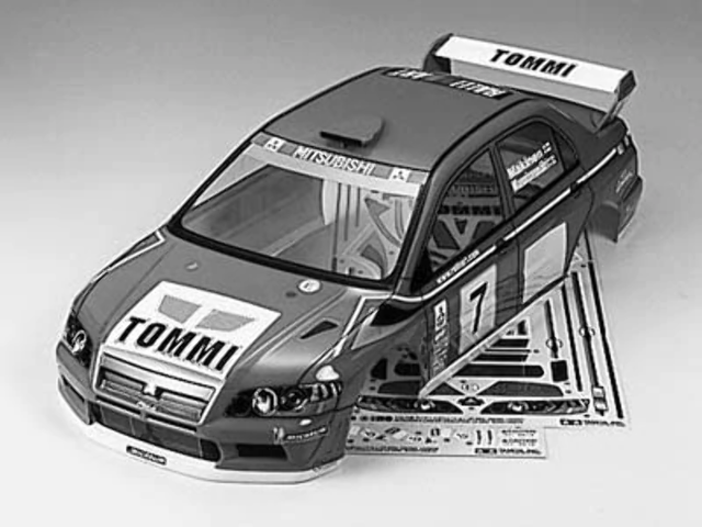 Tamiya 50927 Lancer Evolution VII WRC Body Parts Set, (TB01/TT01TT02/XV01), NIB