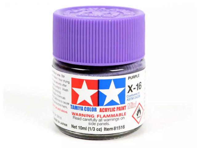 Tamiya Acrylic Mini X & XF Paint Jars (Round, 10ml, .33fl oz), NEW