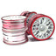 Tamiya 84243 Medium-Narrow Mesh Wheels White/Red Rim (+2), (*TT01/*TT02)