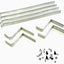 Carson 500907078/C907078 Alu Underride Guard 190mm, (For Tamiya Flatbed Trailer)
