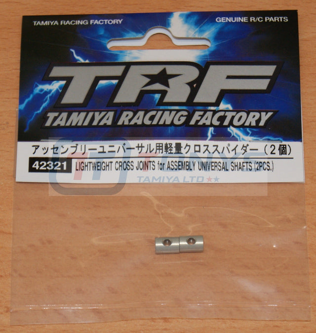 Tamiya 42321 TRF Lightweight Cross Joints for Assembly Universal Shafts (2 Pcs.).