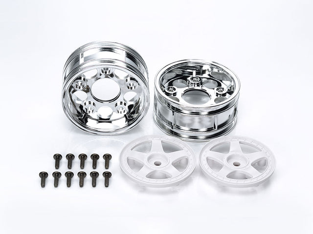 Tamiya 50672 5-Spoke 2-Piece Wheels (1 Pair), (Toyota Tom's Supra/Tom's Supra)