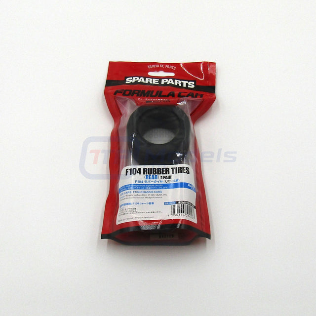 Tamiya 51400 F104 Rubber Tyres/Tires (Rear), (Ferrari F60/McLaren), NIP