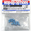 Tamiya 53640 5mm Aluminum Ball Nut (Blue, 10 Pcs.), (TA07/TD4/TT02SRX/TBEvo.8)