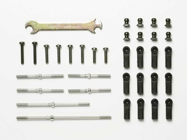 Tamiya 53828 DT-02 Turnbuckle Suspension Arm & Tie-Rod Set, (DT02/Holiday Buggy)