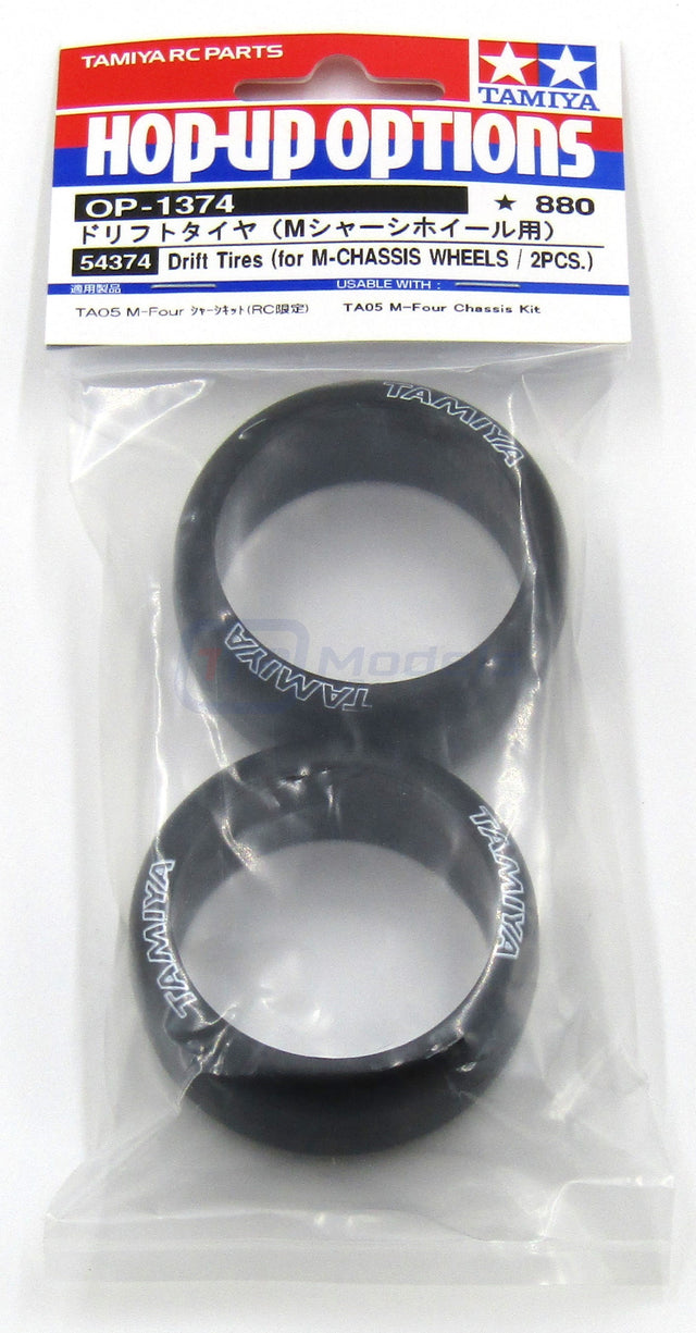 Tamiya 54374 Drift Tires (for M-Chassis Wheels, 1 Pair), (TA05 M-Four), NIP