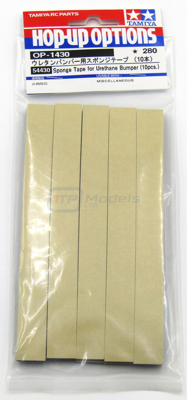 Tamiya 54430 Sponge Tape for Urethane Bumpers (10 Pcs.), NIP