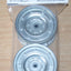 Tamiya 54737 Matte Plated Silver Dish Wheels (26mm Width, Offset +4) (CC01), NIP