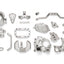 Tamiya 54821 T3-01 A-Parts (Gearbox, Semi-Gloss Chrome Plated) (Dancing Rider)