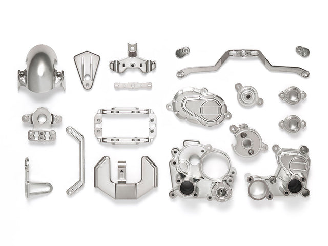 Tamiya 54821 T3-01 A-Parts (Gearbox, Semi-Gloss Chrome Plated) (Dancing Rider)