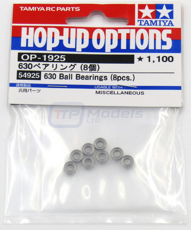 Tamiya 54925 630 Ball Bearing Set (8 Pcs.), (TA06/TA08/GF-01TR/G6-01TR), NIP