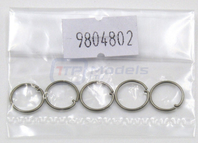 Tamiya 9804802/19804802, Axle Ring (5 Pcs.) (TRF420x/TT02SR/TA06PRO/M07R) NIP