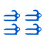 Tamiya 54617 Rigid Separate Suspension Mount Setting Spacer (0.5mm/4Pcs.) TRF419