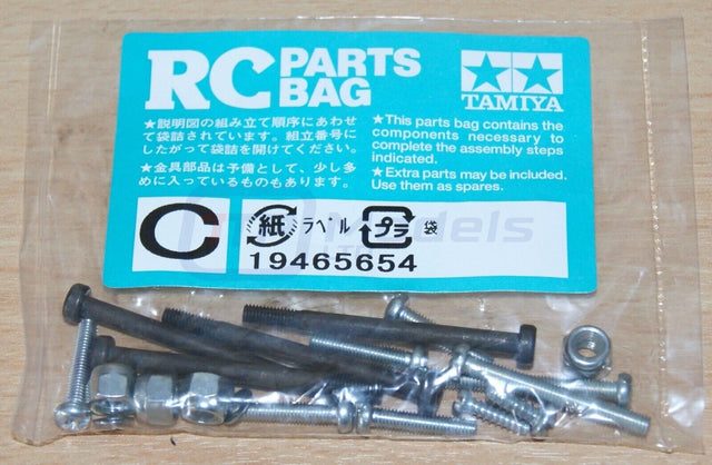 Tamiya 58346 Grasshopper (Re-Release), 9465654/19465654 Screw Bag C, NIP