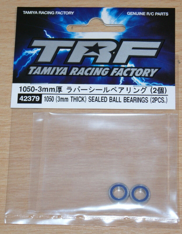 Tamiya 42379 TRF 1050 Rubber Sealed Ball Bearings (2 Pcs.), (M05/TRF420), NIP