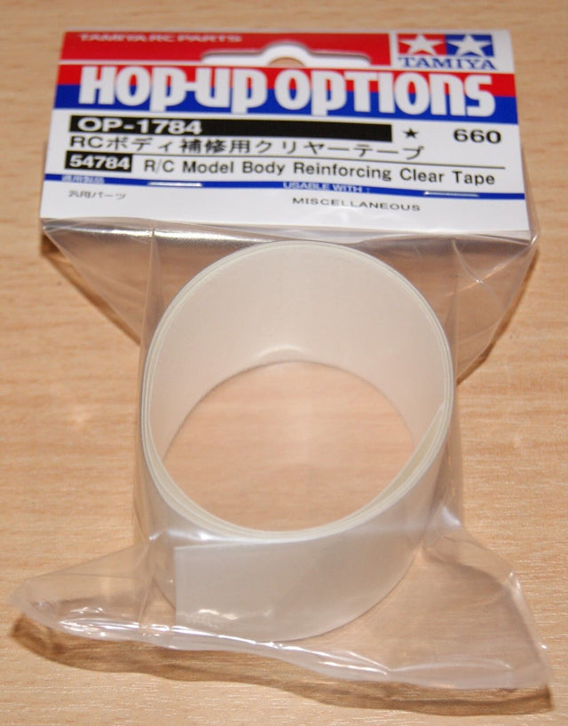 Tamiya 54784 R/C Model Body Reinforcing Tape Clear, NIP